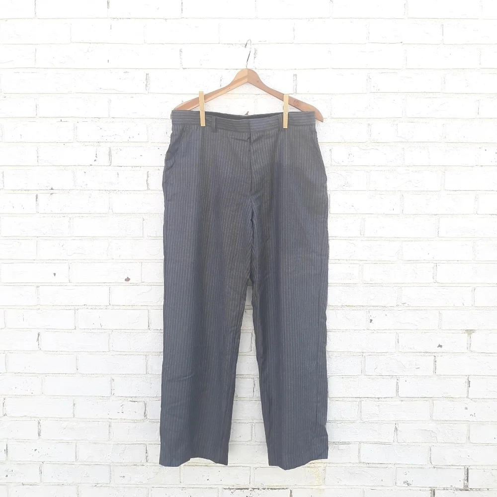 Banana Republic Wool Pinstripe Pants Straight